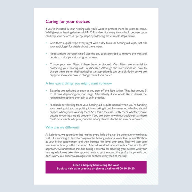 Caring & Troubleshooting Insert