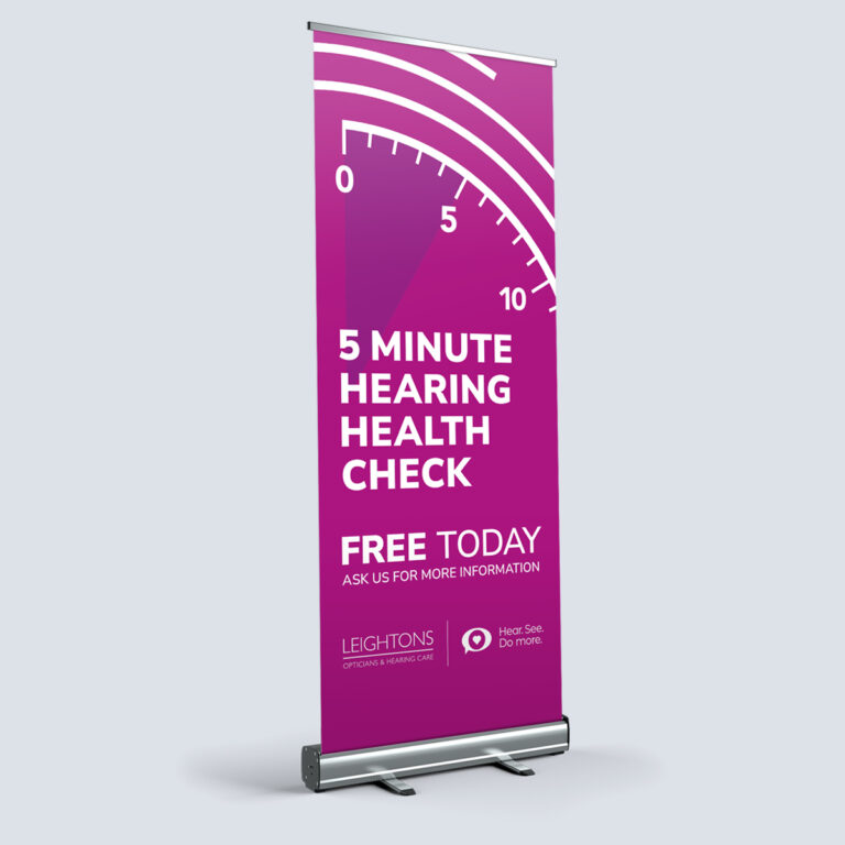 Roller Banner 5 Minute Hearing Health Check
