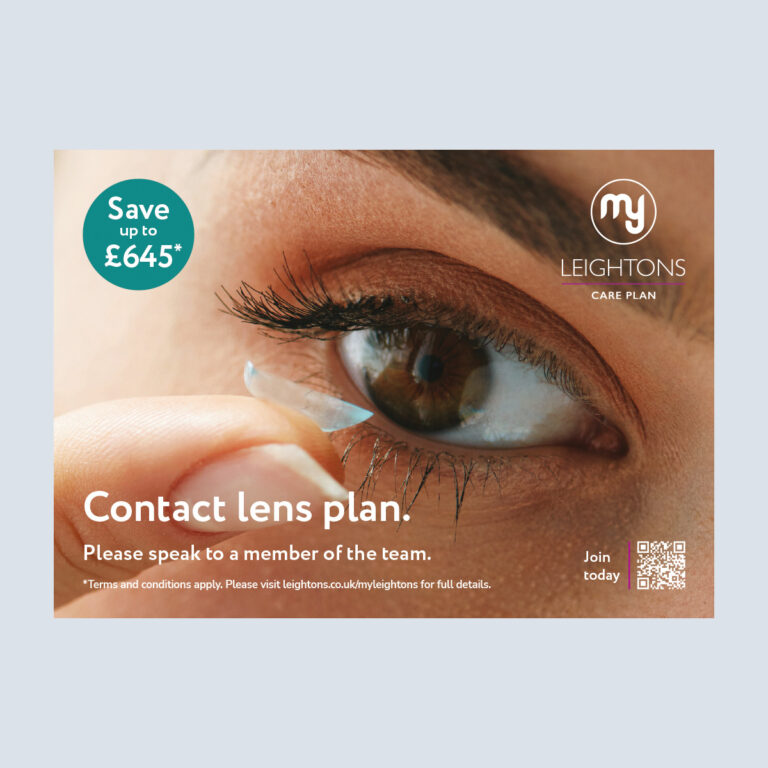 MyLeightons Contact Lens Plan Postcards