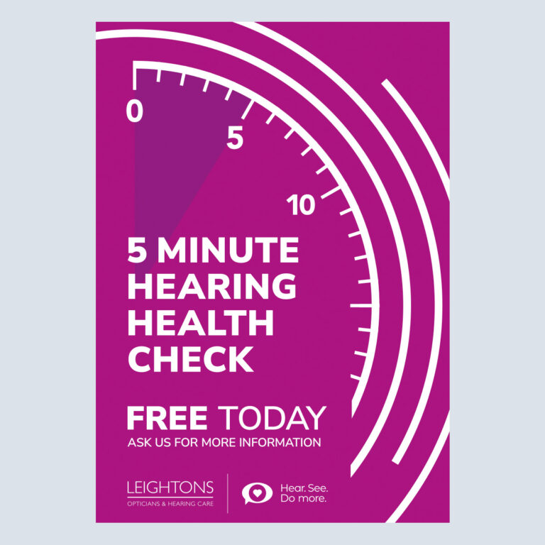 5 Minute Hearing Check Poster