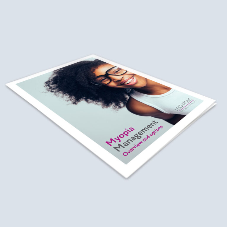 Myopia Management A5 6pp Leaflet