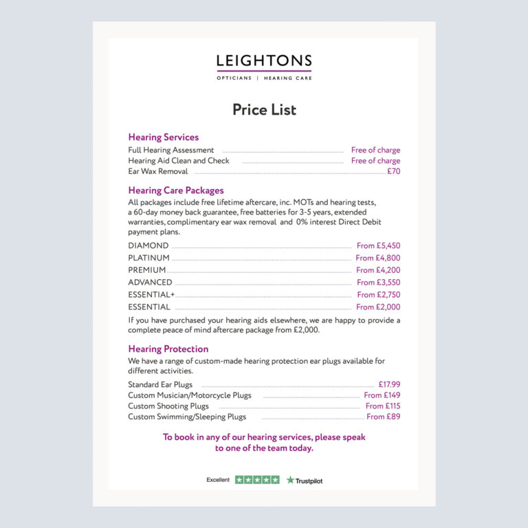 Pricelist