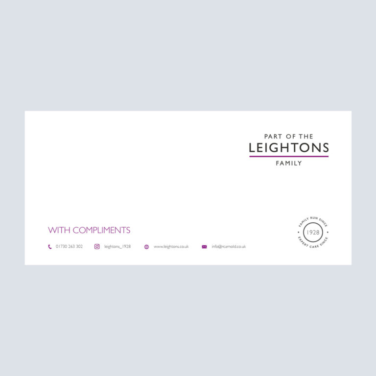 Leightons Family Compliment Slips
