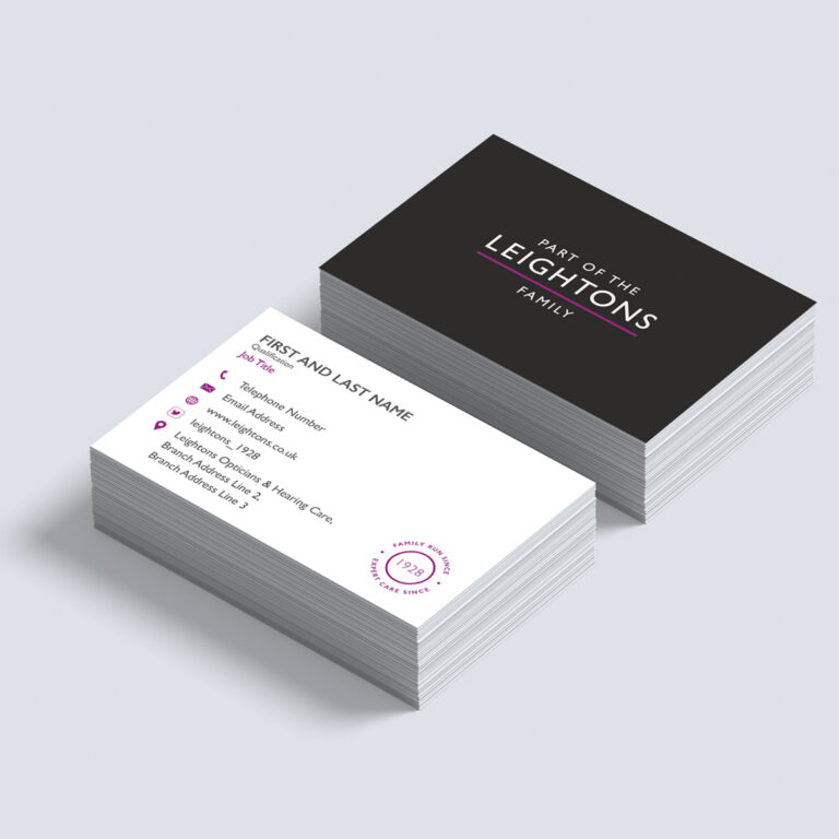 Leightons Family Business Cards – Non Registered HAD