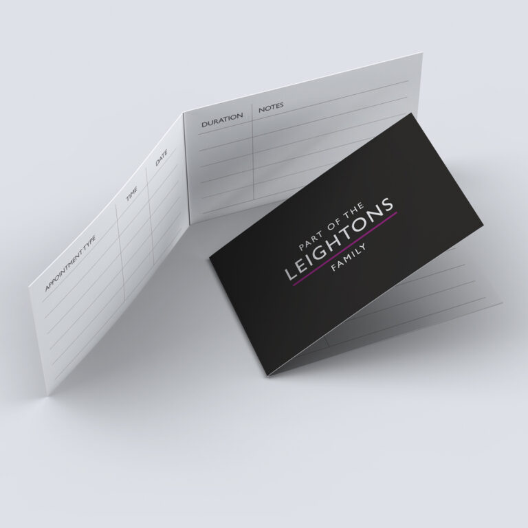 Leightons Family Appointment Cards – Non Registered HAD HCA