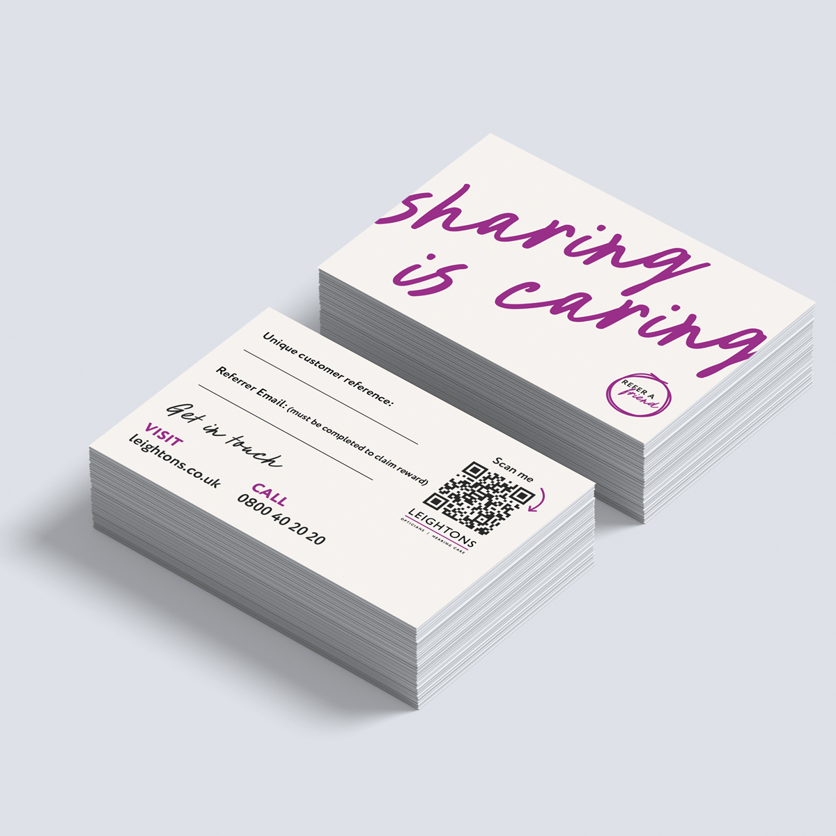 RAF Referral Cards